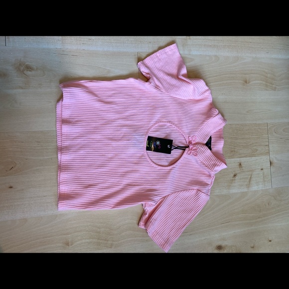 Delia Pink Cropped Top - Picture 3 of 6